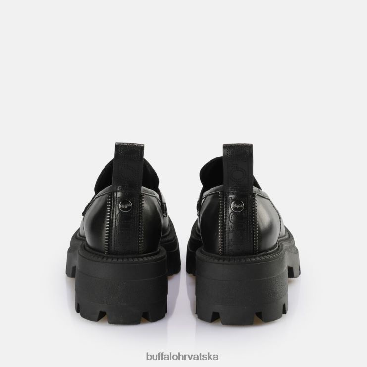 crno Buffalo četvrtasta loafer cipela |mokasinke TDD6T742